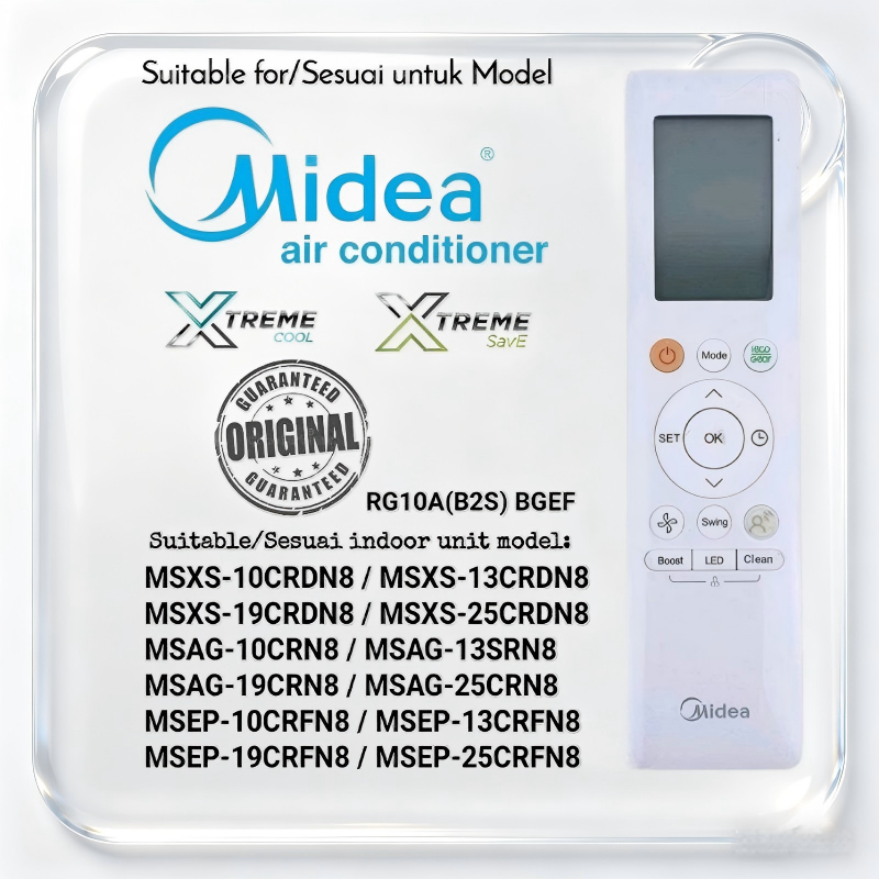 Thích hợp cho điều khiển từ xa điều hòa Midea RG10A (B2S) / BGEF