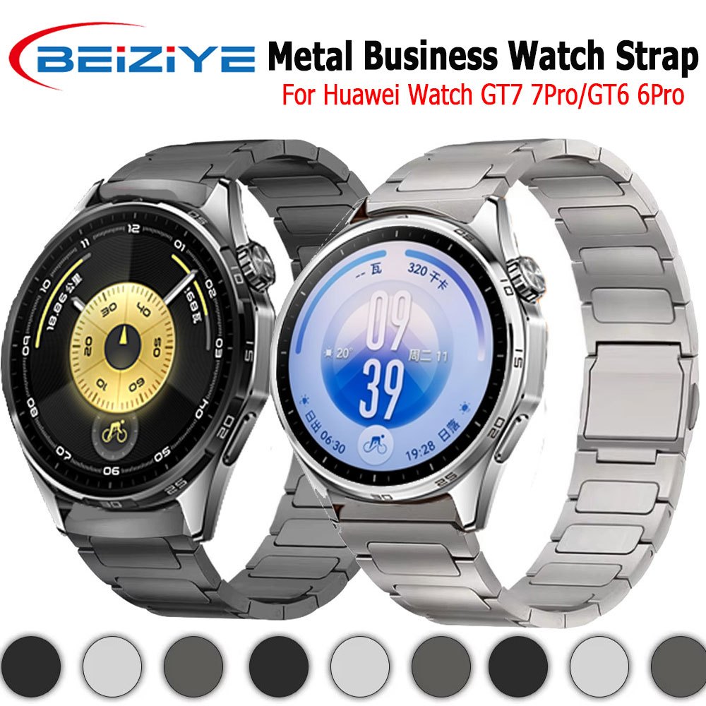 Beiziye Dây đeo titan từ tính cho đồng hồ Huawei Watch GT6/6Pro 46mm