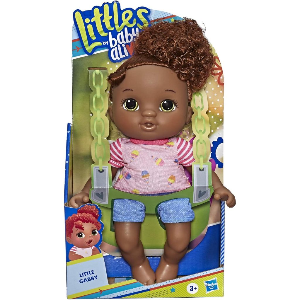 Littles by Baby Alive: Little Gabby 6 Inch Doll Tóc nâu, Mắt nâu có lược Đồ chơi trẻ em E8842
