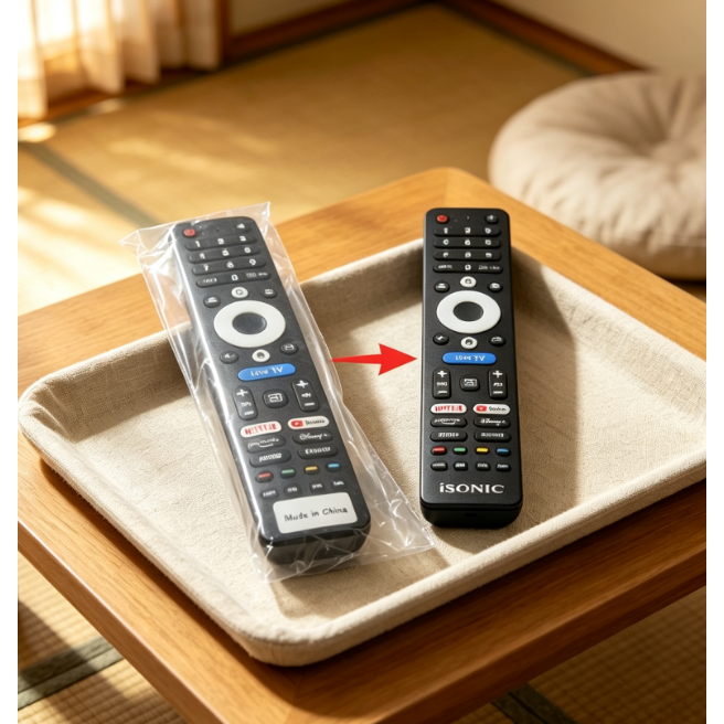 TV Điều Khiển Từ Xa Thay Thế Tương Thích Isonic IS43GLEFH 43 Inch FHD Không Khung Google TV Cho Astr