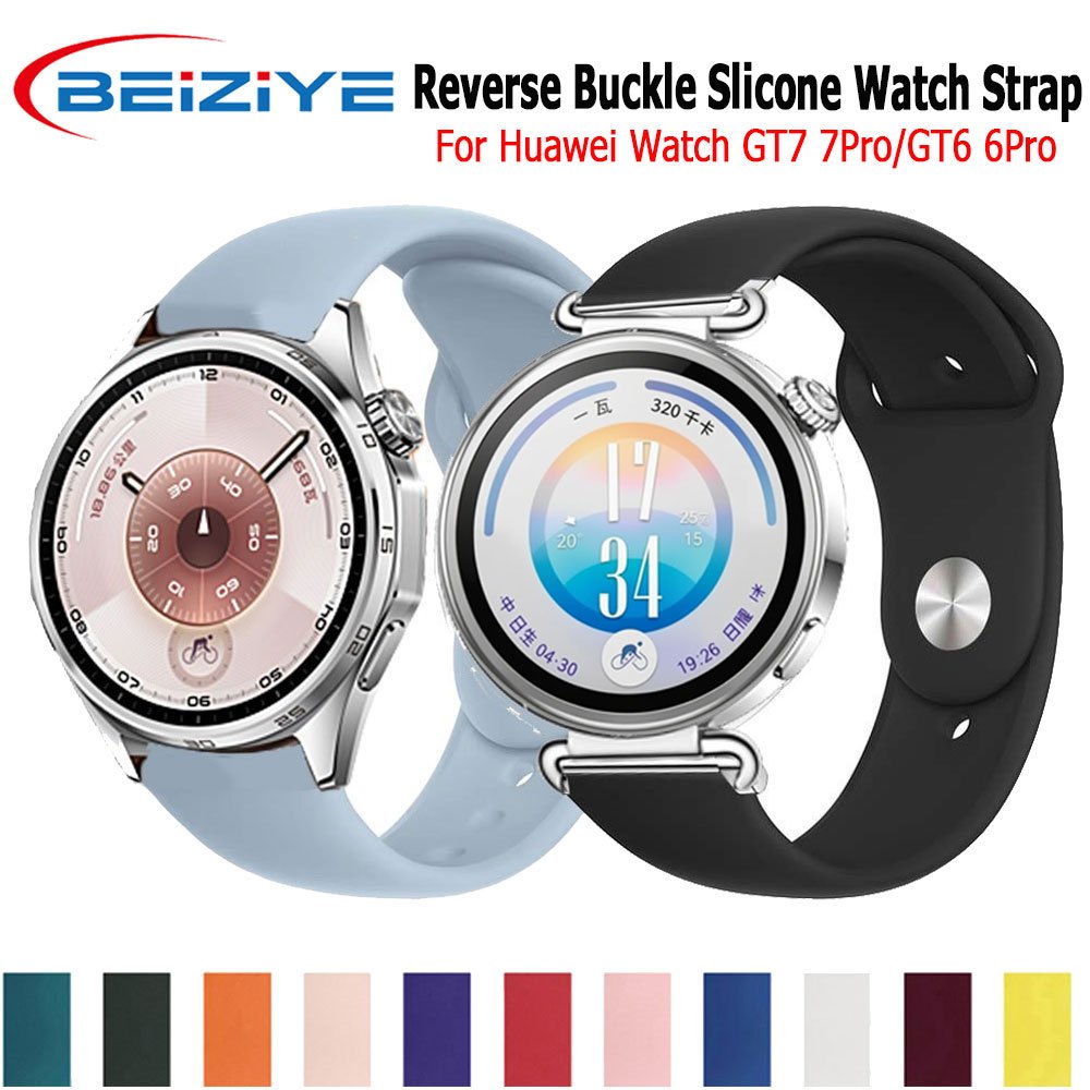 Beiziye Dành Cho Huawei Watch GT6 5 4 41mm / GT6 5 Pro 42mm Dây Đeo Vòng Tay Silicon Cho Huawei Watc