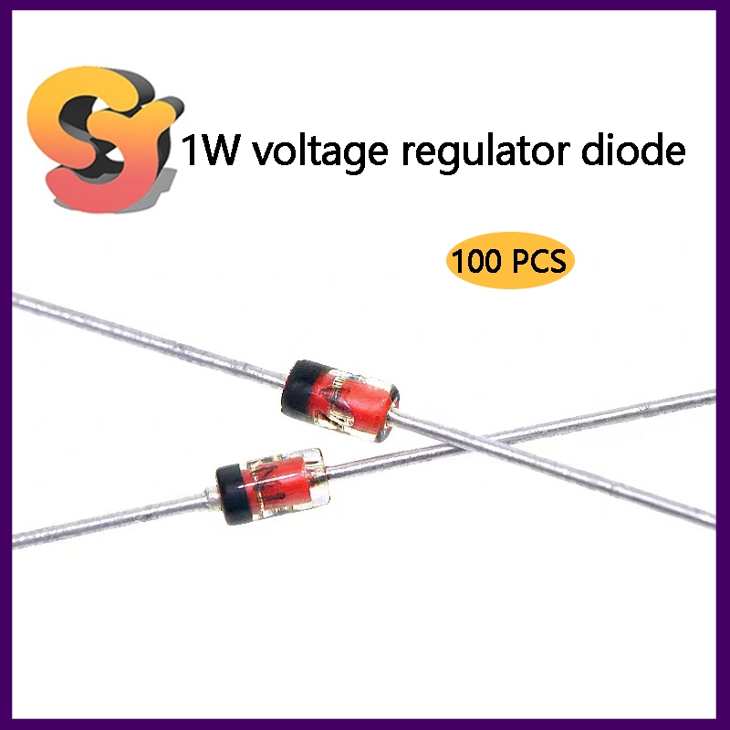 [Cung cấp hàng có sẵn] 100 CÁI Diode điều chỉnh điện áp 1W 1N4733 1N4728 4727 3.3 V5.1 V12V16V ~ 36V
