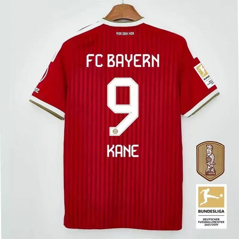 2627 Bayern Home Kane Jersey Player Edition Fan Edition Áo thi đấu ngắn tay Áo bóng đá tùy chỉnh Mus