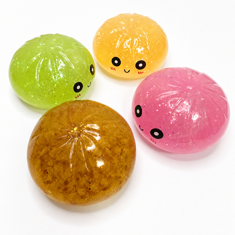 8.5CM Pectin Gold Powder Big Hấp Bun Pinch Happy Rebound Giải Nén Thông Hơi Đồ Chơi Báo Chí Bán Chạy