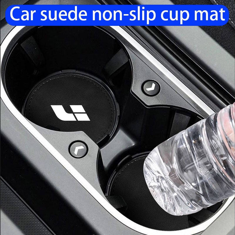 Thảm lót ly ô tô da lộn mới khe cắm cốc chống trượt cho Lixiang IDEAL One Auto L9 L6 L8 L7 i8 i6 Meg