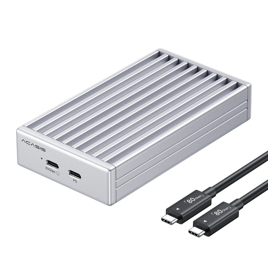 Vỏ SSD Acasis 80Gbps M.2 NVMe có làm mát không quạt