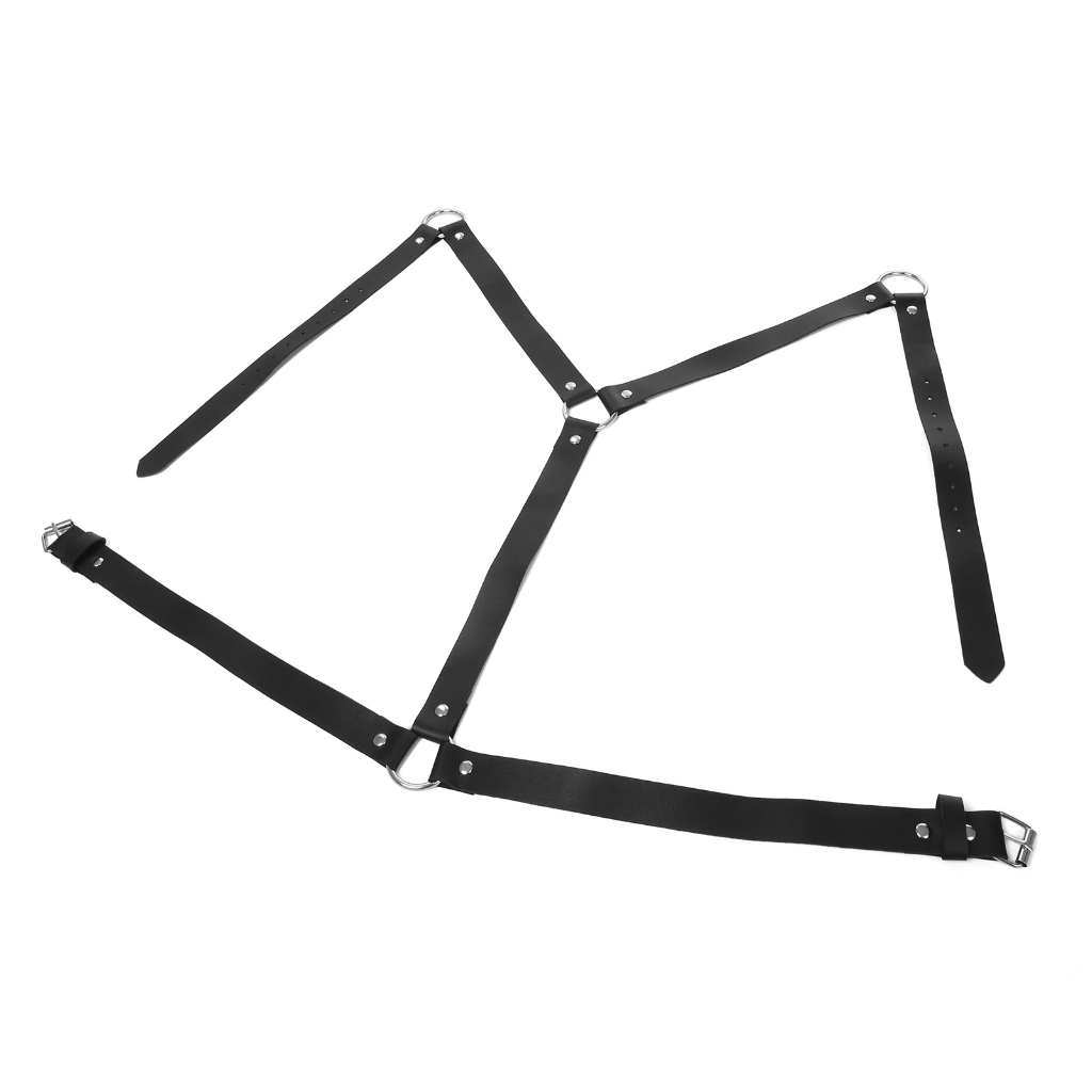 Combination fashion punk style shoulder strap tie black classic