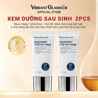 Kem Hỗ Trợ Giảm Sẹo Sau Khi Sinh VIBRANT GLAMOUR Làm Trắng Và Săn Chắc Mịn Mượt Chống Lão Hóa 30g*2