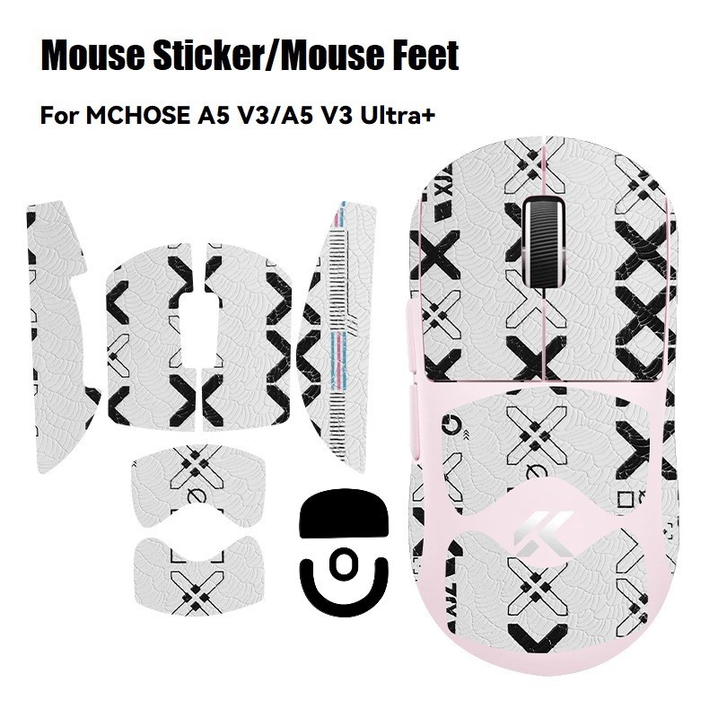 Miếng Dán Chuột Chống Trơn Trượt Cho MCHOSE A5 V3‌/ A5 V3 Ultra+ Grip Tape Mouse Feet Skate cho A5V3