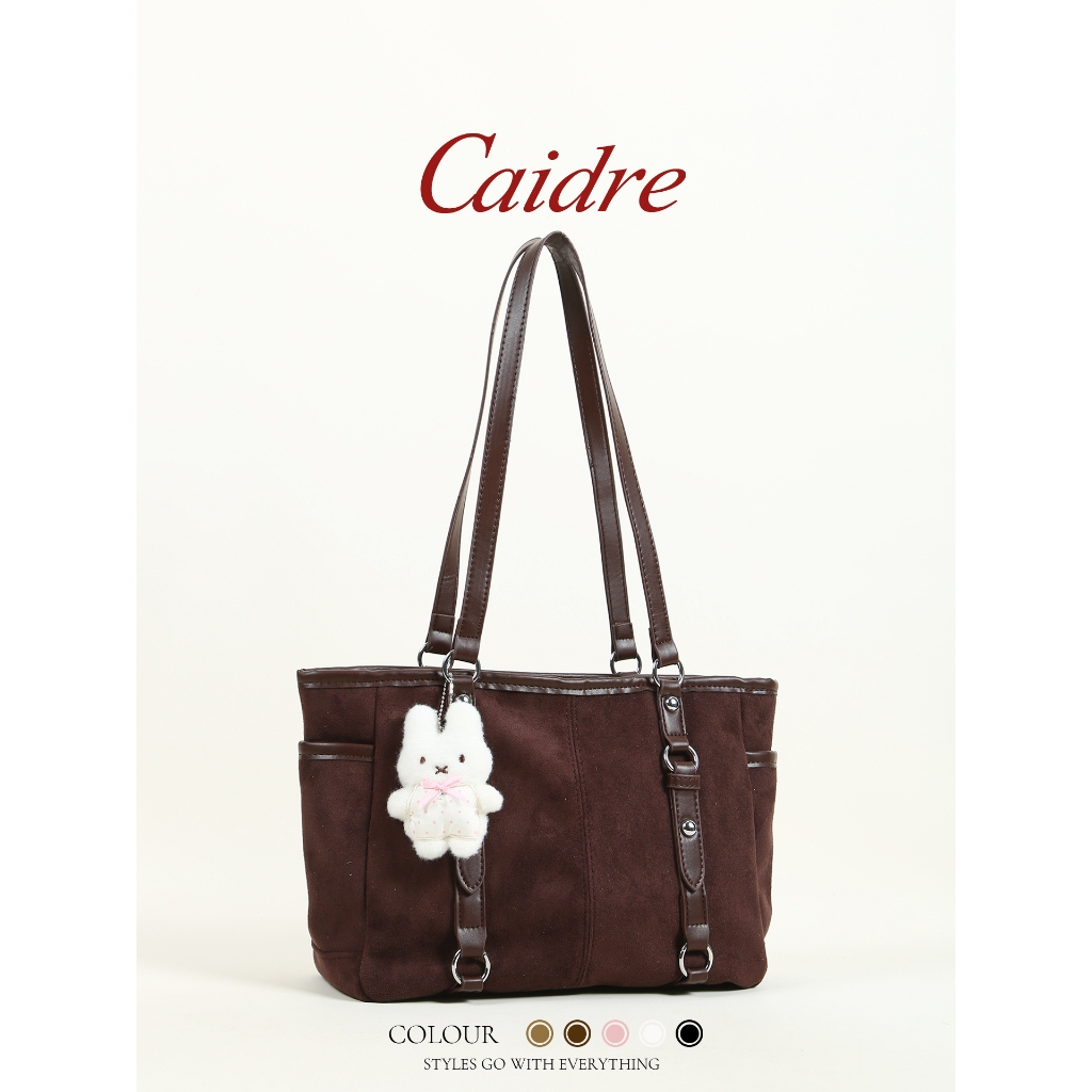 Túi Tote đơn giản Caidre Retro Matte Túi đeo vai di động