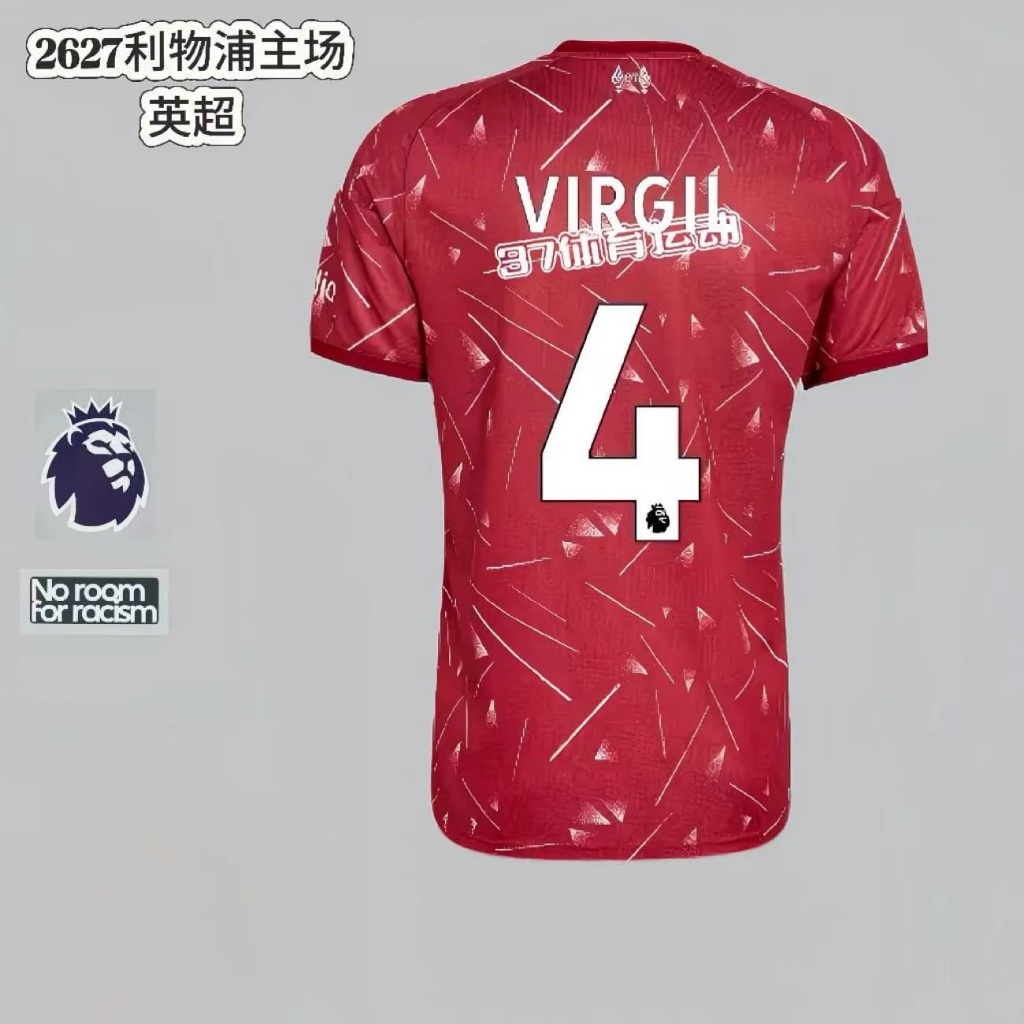 2627 Liverpool Jersey Player Áo bóng đá 7 Wilzsalahe Soboslosgak Bonnus Quạt thể thao Tay ngắn Tùy c