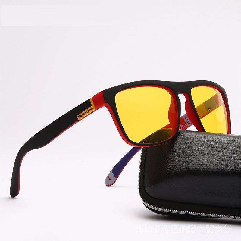 DOHOHDO Men Night Vision Glasses Women Polarized Sunglasses Yellow Lens Anti-Glare Goggle Night Driv