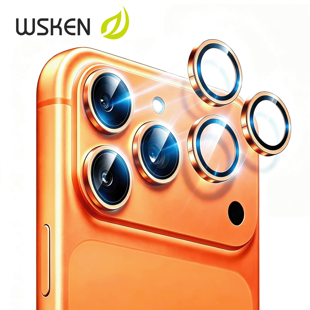 [Siêu Bền] WSKEN 18/17 Pro Max Kính Bảo Vệ Ống Kính Camera 9H Chống Trầy, Chống Va Đập, Không Bóng M