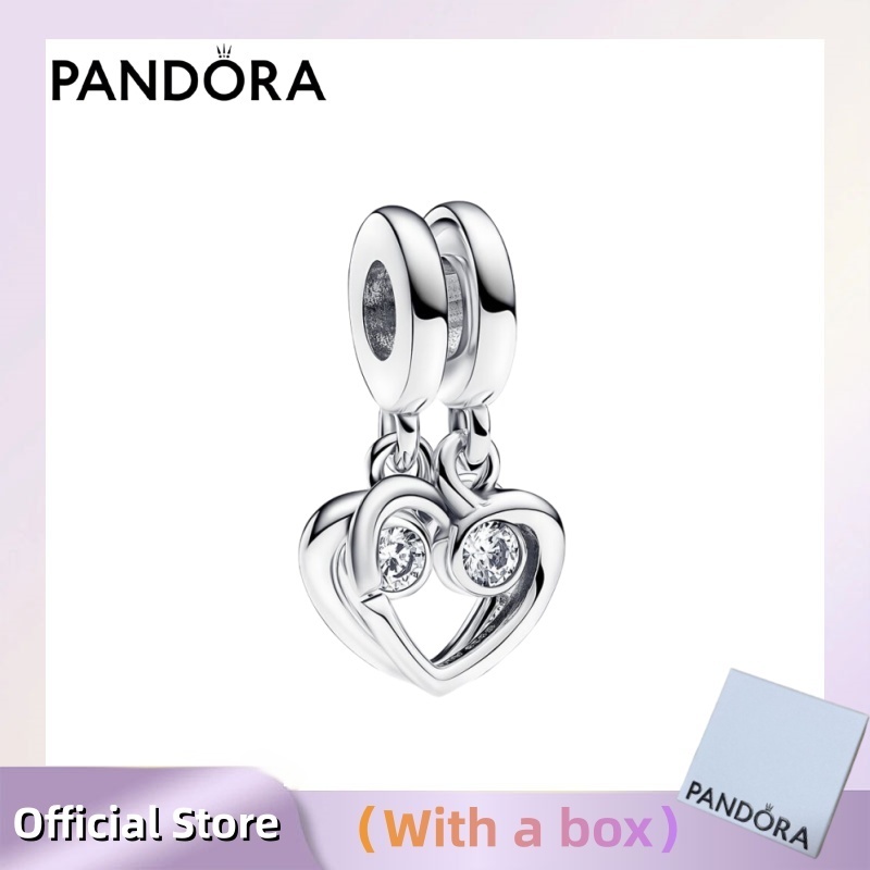 Trang sức bạc S925 (có hộp) Pandora Forever & Always Splittable Dangle Charm