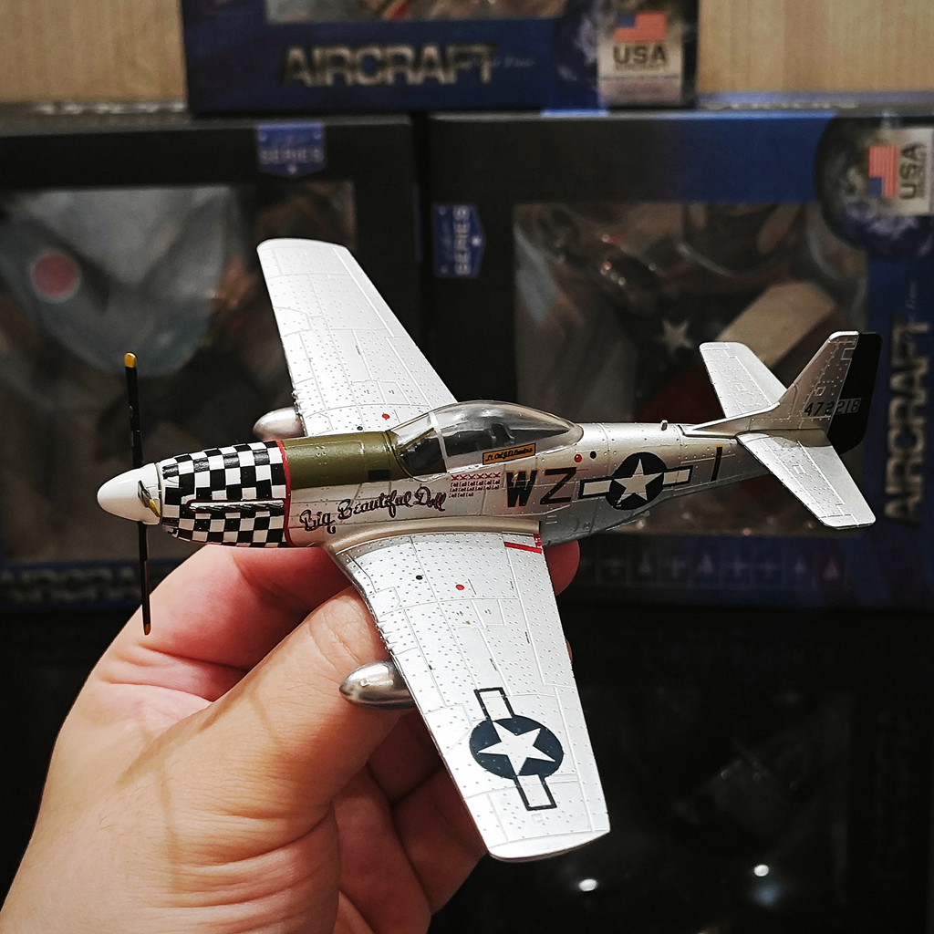 1: 72 Mô Phỏng Máy Bay Hợp Kim Mô Hình Chiến Tranh Thế Giới Thứ Hai US P51D Mustang Fighter Không Qu