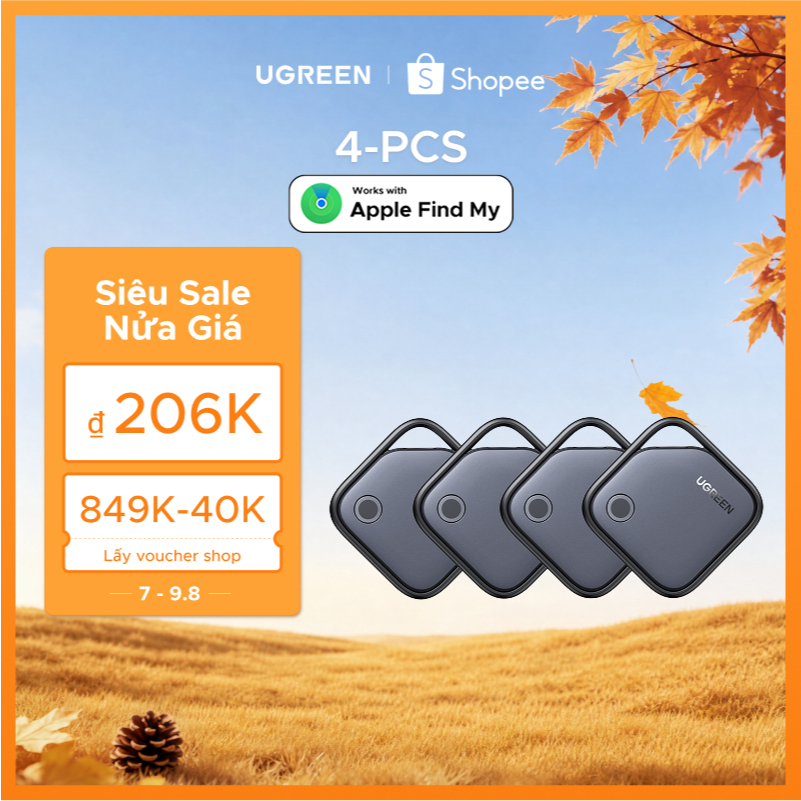 Ugreen Thẻ Thông Minh Định Vị Thông Minh Chống Mất Bluetooth5.0 Finder