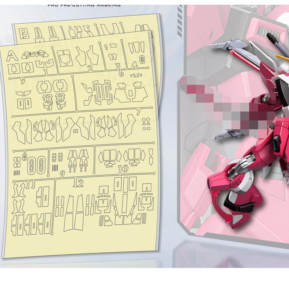 20260808 NEWC Precut Masking Tape PARTS CHO HG 1 / 144 SEED Infinite JUSTICE type 2 (Bộ dụng cụ mô h