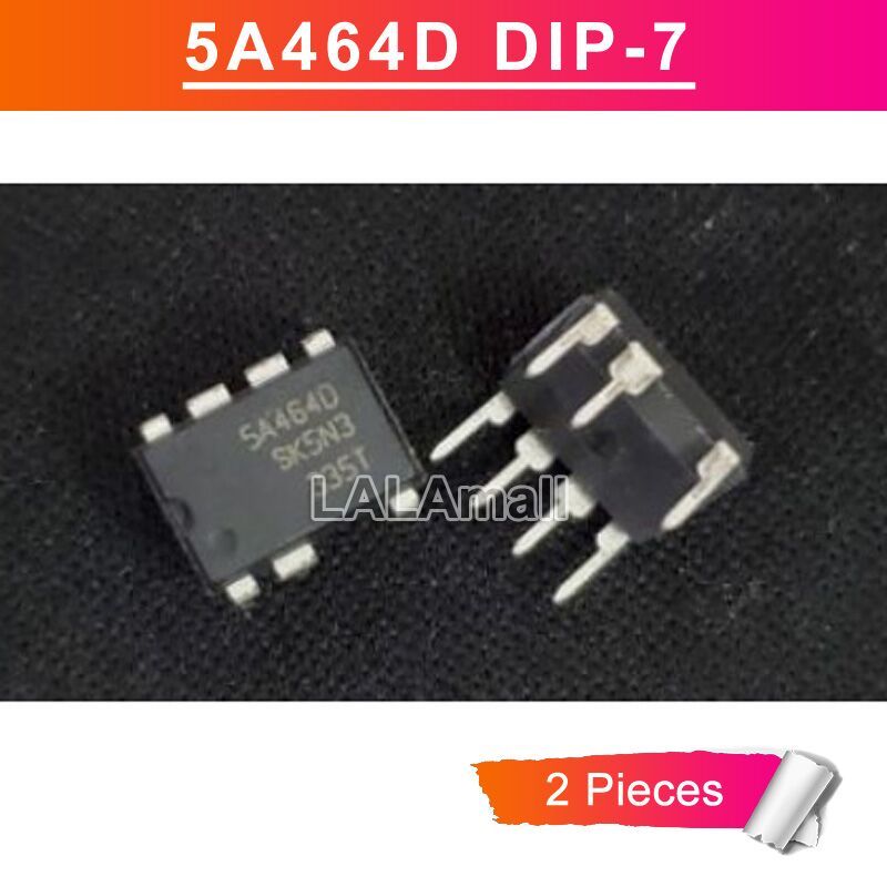 2 Chiếc 5A464D DIP-7 STR5A464D Off-Line Bộ Điều Khiển PWM Chip IC Mới Ban Đầu