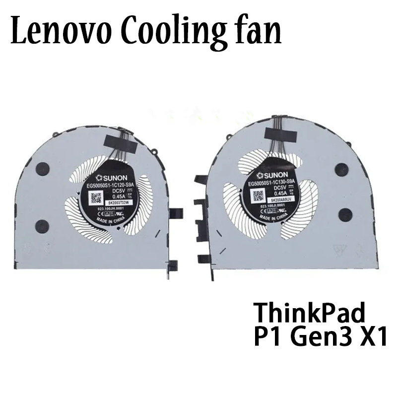 Mới Cho Laptop Lenovo ThinkPad X1 Extreme Gen3 P1 Gen3 CPU Quạt Làm Mát GPU Quạt