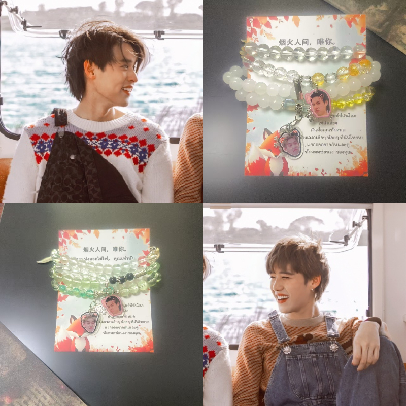 Bộ phim Thái Lan cross border hot hit BKPP CP acrylic đầu nhỏ DIY vòng cổ vật phẩm ủng hộ có thể tùy