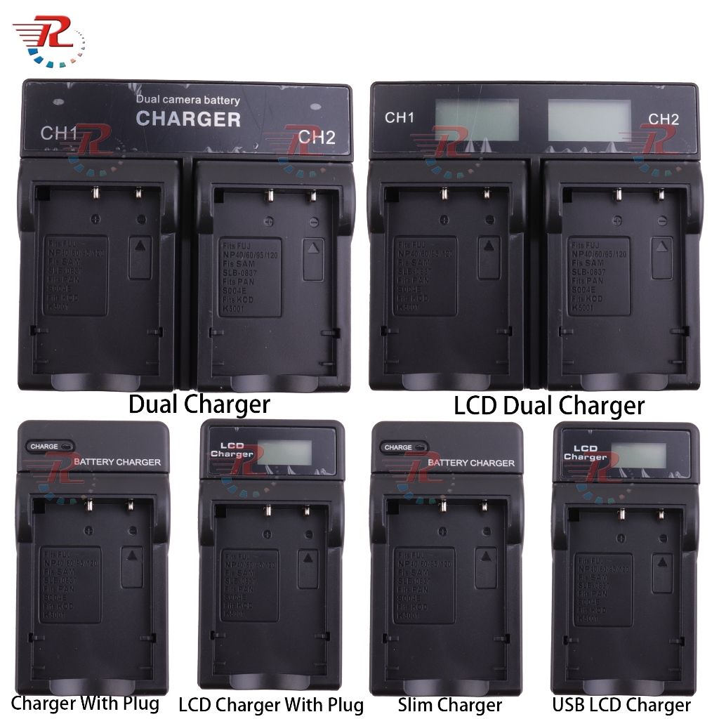 SLB-0737 LCD RAPID DUAL CHARGER cho máy ảnh Samsung SLB-0737 Digimax L60 Digimax L700 L80 L60