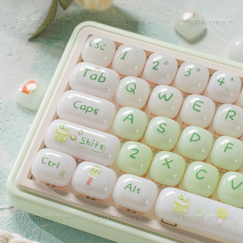 [Chỉ Keycap] Món tráng miệng Keycap PC Bề mặt bóng 119 phím Cấu hình MOG cho Cherry MX Switch Bàn ph