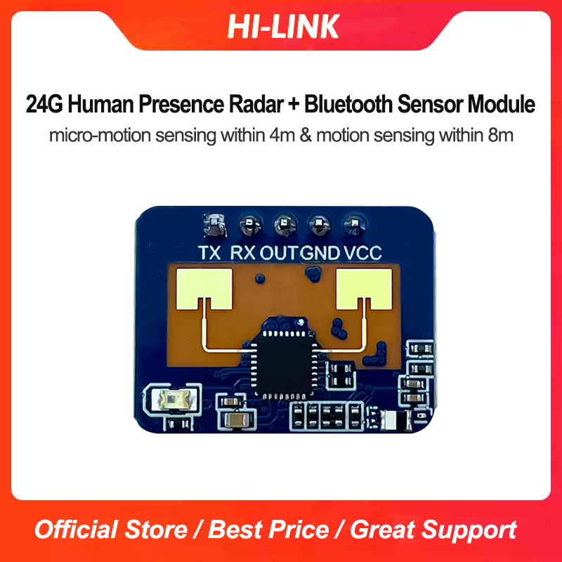 HLK-LD2410C BLE APP HLK-LD2410C Máy dò chuyển động Cơ thể con người Pir Cảm biến chuyển động Mô-đun 