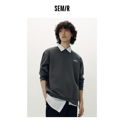 Semir Nặng Cotton Mềm Áo Nam Thường Ngày Vai Sạch Phù Hợp Với Áo Chui Đầu Thường Ngày Thu Đông 2026