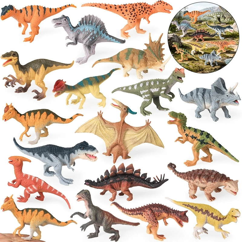 Khủng Long Mini Spinosaurus Giganotosaurus Therizinosaurus Allosaurus Stygimoloch Bộ Mô Hình Trẻ Em 