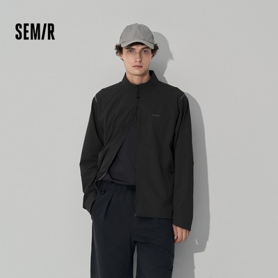 Semir Nhẹ Chống Nước Thoáng Khí Áo Khoác Nam Đứng Cổ Zip Pocket Thể Thao Ngoài Trời 2026