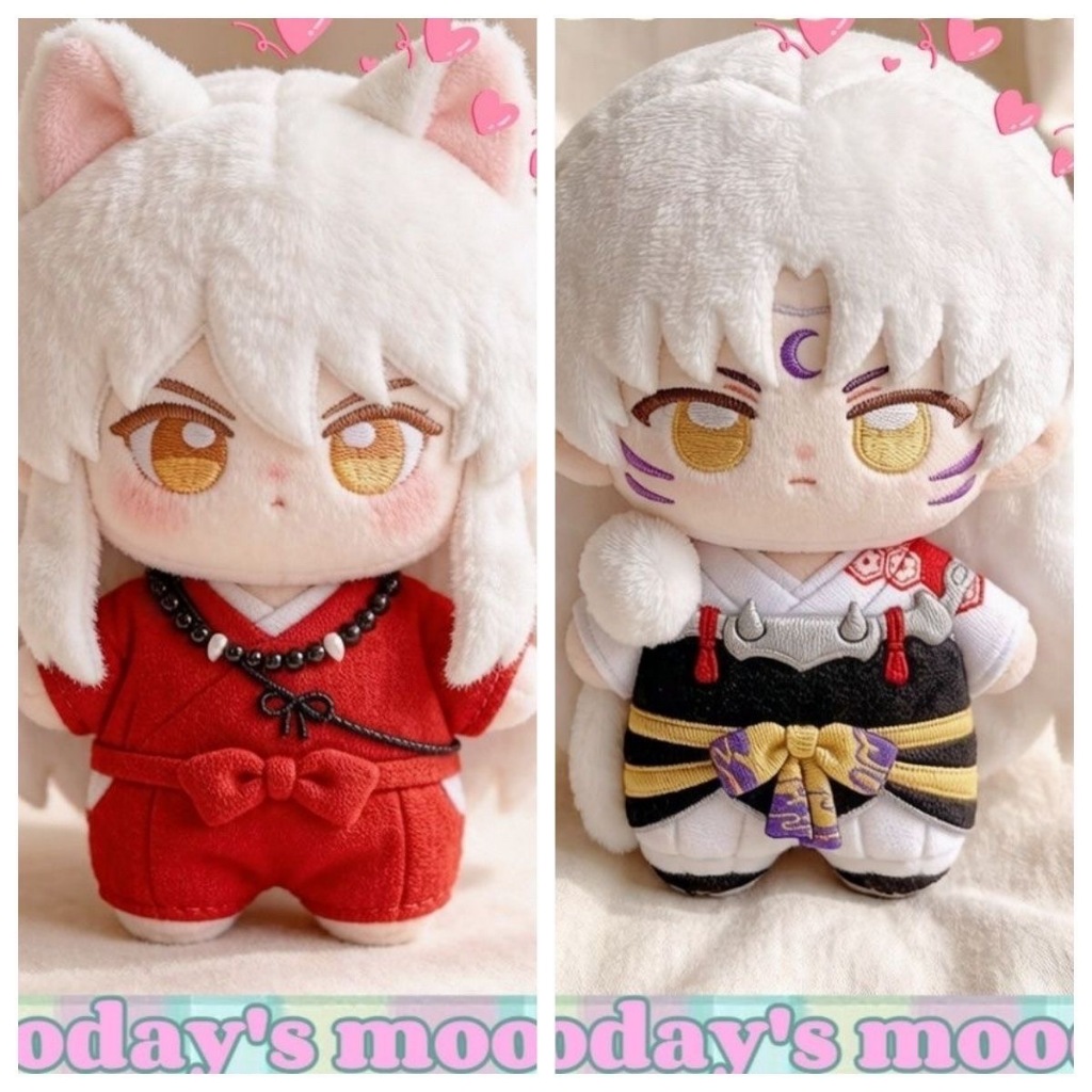 Anime Inuyasha Kikyo Higurashi Kagome Sesshoumaru Búp Bê Sang Trọng 10CM Trang Trí Giáng Sinh Dễ Thư