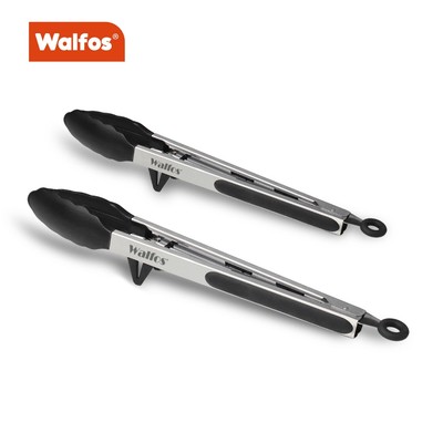 Kẹp thực phẩm bằng thép không gỉ WALFOS, Kẹp đứng kẹp thực phẩm bằng silicon