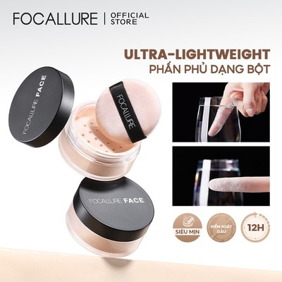 Phấn phủ FOCALLURE trang điểm nền 3 màu sắc tùy chọn 7g