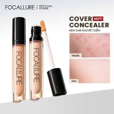 Kem che khuyết điểm FOCALLURE 10g trang điểm chuyên dụng 7 màu tùy chọn