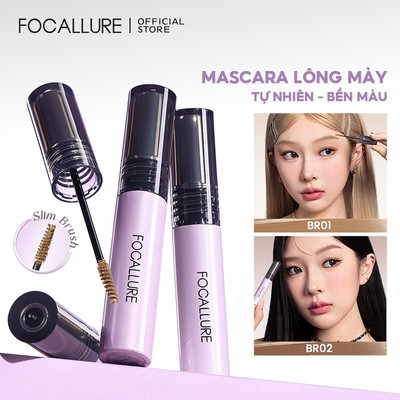 Focallure Full-cover Slim Browcara Lông Mày Mascara Không Clump Mềm Mờ Màu Tự Nhiên Bàn Chải Mỏng Chống Thấm Nước 24H Lâu Dài 5g