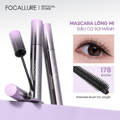 FOCALLURE Kéo dài lên Mascara chống thấm nước Nâng cao hàng mi được xác định Bàn chải được cấp bằng sáng chế không chứa nước Phù hợp với mọi mắt Ánh sáng chống chuyển 7.3g