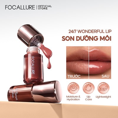 FOCALLURE Toasted Plumping Lip Serum Dưỡng Ẩm Chăm Sóc Môi Siêu Nhẹ 3.8g