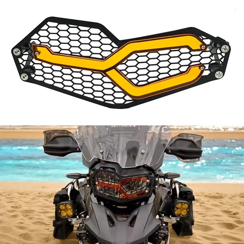 F750GS F850GS Đèn Pha Bảo Vệ Đầu Đèn Lưới Tản Nhiệt Bảo Vệ Dành Cho Xe BMW F 850 GS F750 GS 2018-202