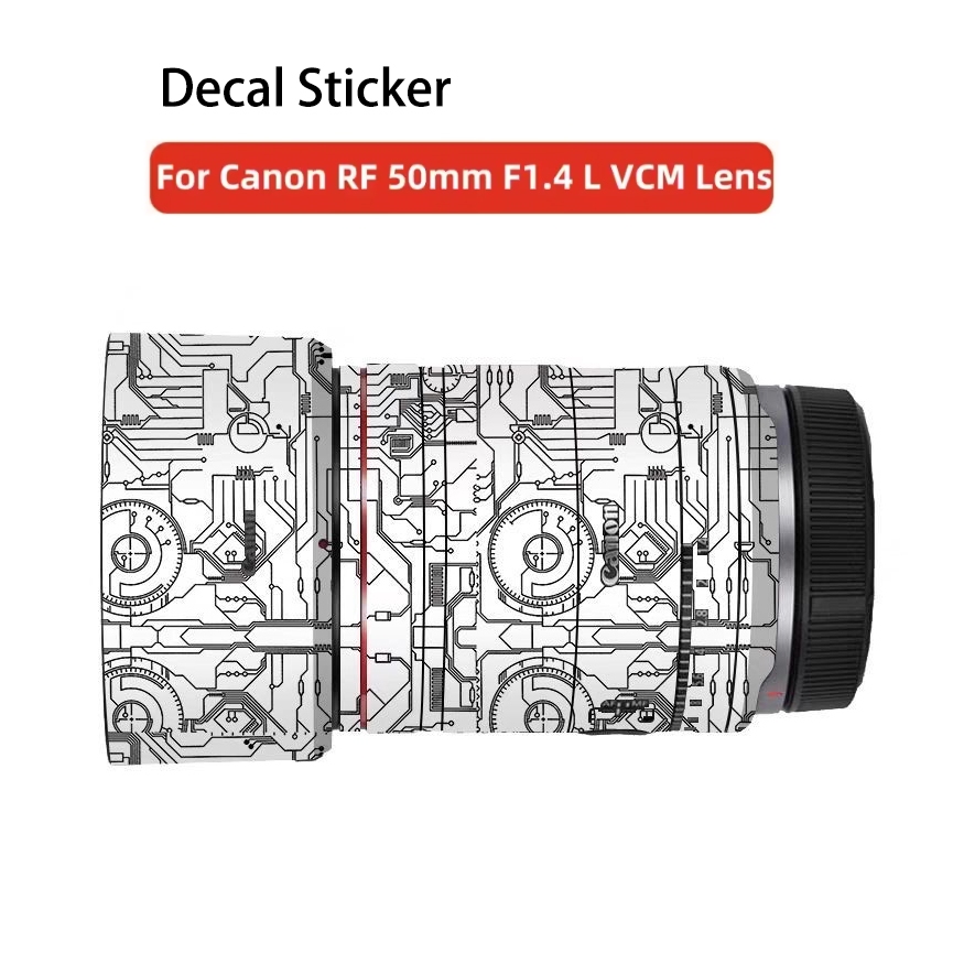 Decal Da Cho Canon RF50 F1.4L VCM Ống Kính Phim 50 1.4 Bọc Cho RF50mm F1.4 Miếng Dán Bảo Vệ 50 f1.4 