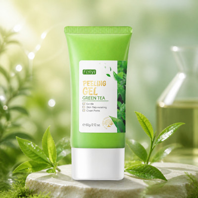 Gel tẩy tế bào chết FENYI chiết xuất trà xanh tẩy mụn đầu đen làm sạch lỗ chân lông hiệu quả chuyên dụng 60g