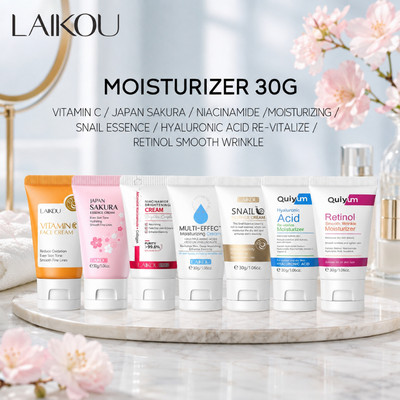 Kem Dưỡng Da Mặt LAIKOU Chiết Xuất Ốc Sên / Hoa Anh Đào / Niacinamide Dưỡng Ẩm Làm Săn Chắc Da Chống Lã