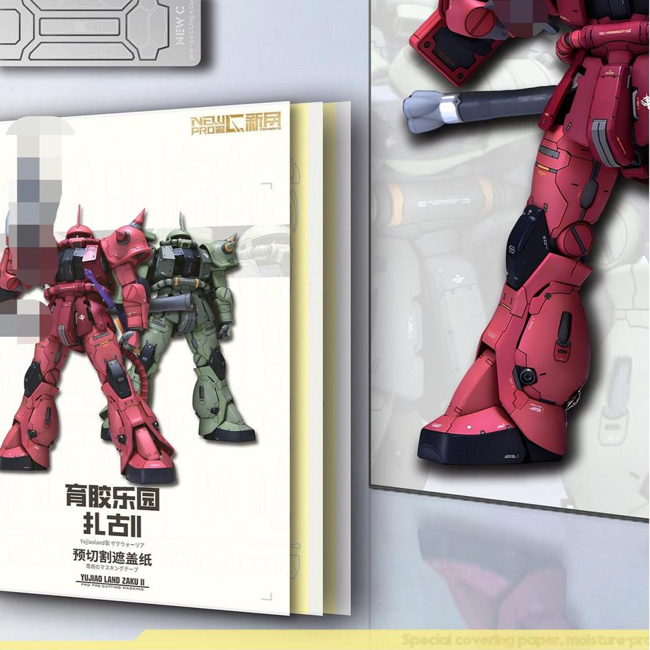 20260810 NEWC PRE CUT MASKING TAPE PARTS APPLICABLE TO YJ YJLY MG ZAKU 2.0 gk style Model không chứa
