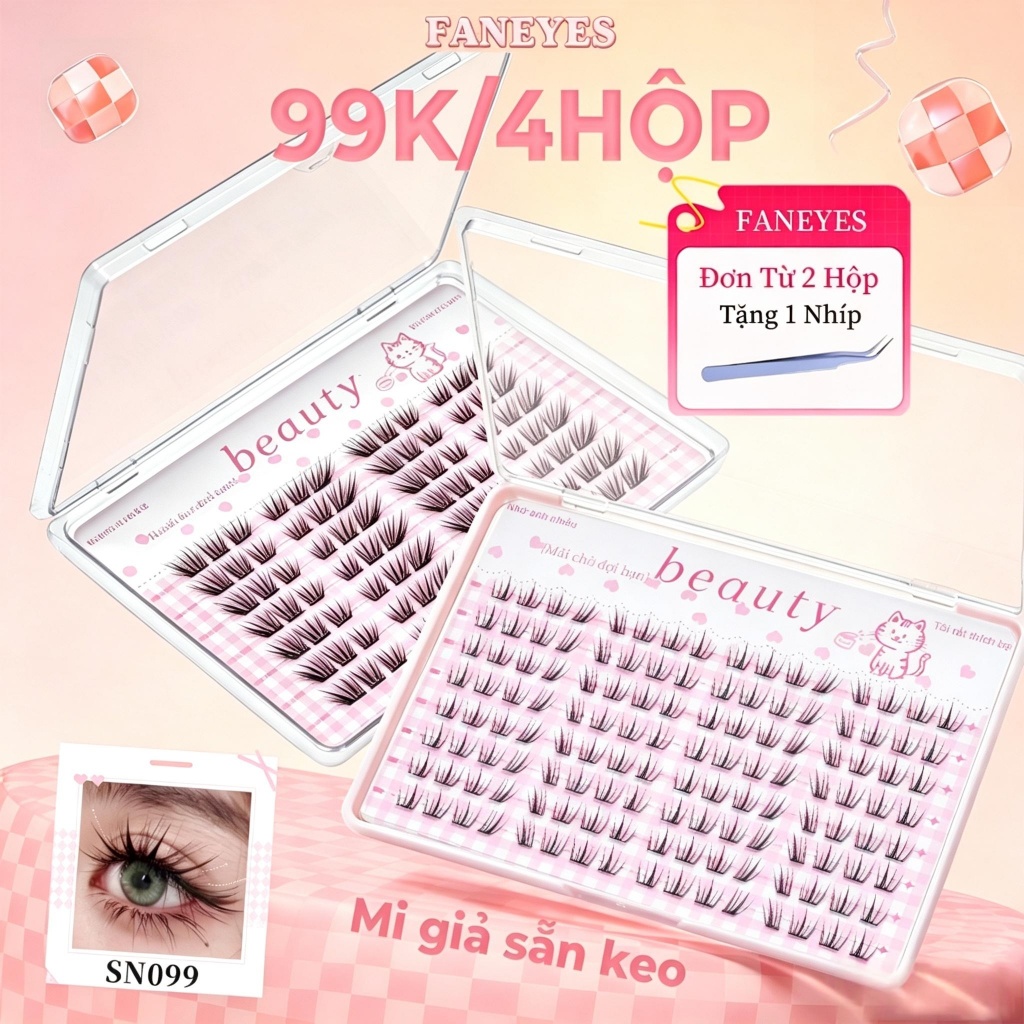 Mi giả sẵn keo dung lượng siêu lớn giữ cong bền lâu, tự nhiên và dài rủ tạo…