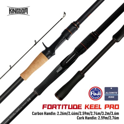KINGDOM Fortitude Keel Pro Quay / Đúc Cần Câu T1100G Sợi Carbon Fuji A Nhẫn Đúc Dài Nhẹ & Mạnh Mẽ 2,26m-3,6m Cho Nước Ngọt Nước Mặn Bass Đầu Rắn Toman