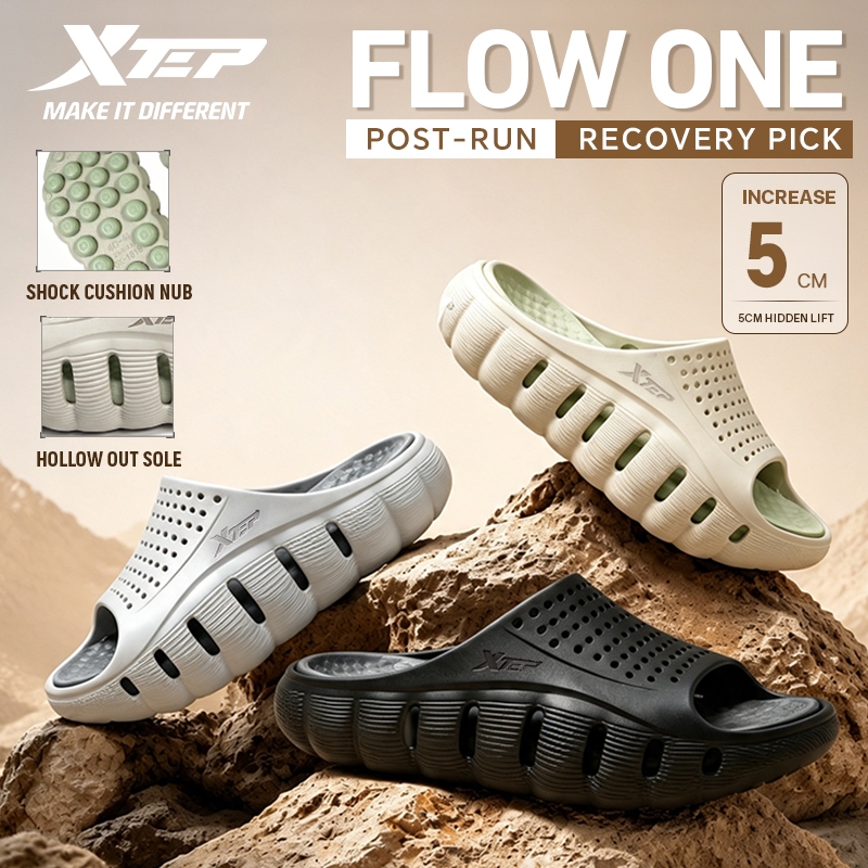 【XTEP】Flow 1.0 | Dép Thể Thao Phong Cách Mới, Dép Ngoài Trời, Dép Thể Thao Nam, Dép Thể Thao, Dây Đe