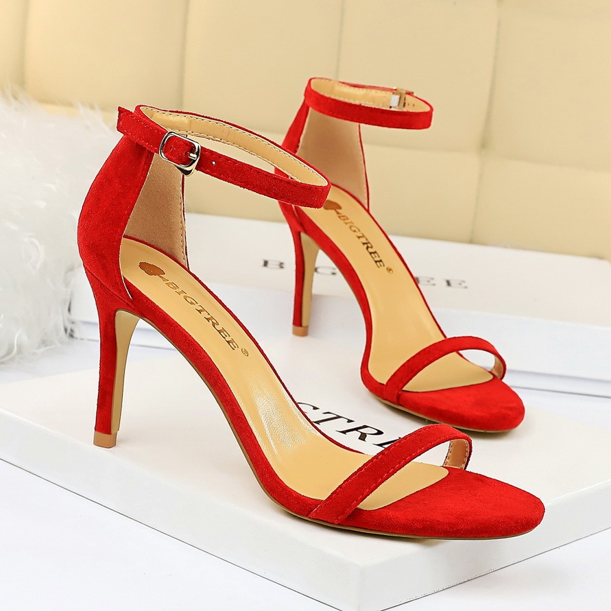 BIGTREE BIGTREE Giày Sandal Nữ Văn Phòng Phỏng Vấn Giày Cao Gót Gợi Cảm 3 Inch 4 Inch