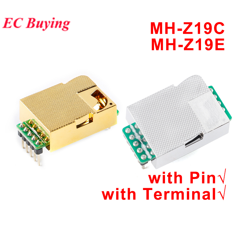 MH-Z19 MH-Z19C MH-Z19E IR Hồng Ngoại Cảm Biến CO2 Mô-đun Cảm Biến Khí Carbon Dioxide Màn Hình CO2 40