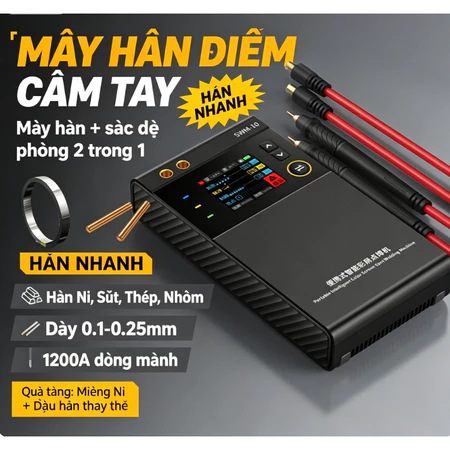 SWM-10 Di Động DIY Pin Máy Hàn Mini 18650 Pin Công Cụ Hàn 5000mAh, Có Thể Hàn 0,25mm