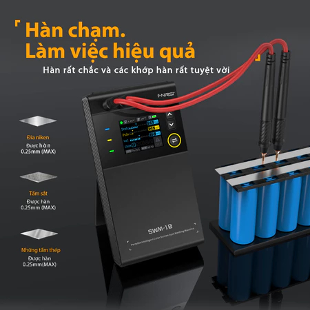 Dụng cụ hàn pin Mini 18650 5000mAh, có khả năng hàn 0,25mm