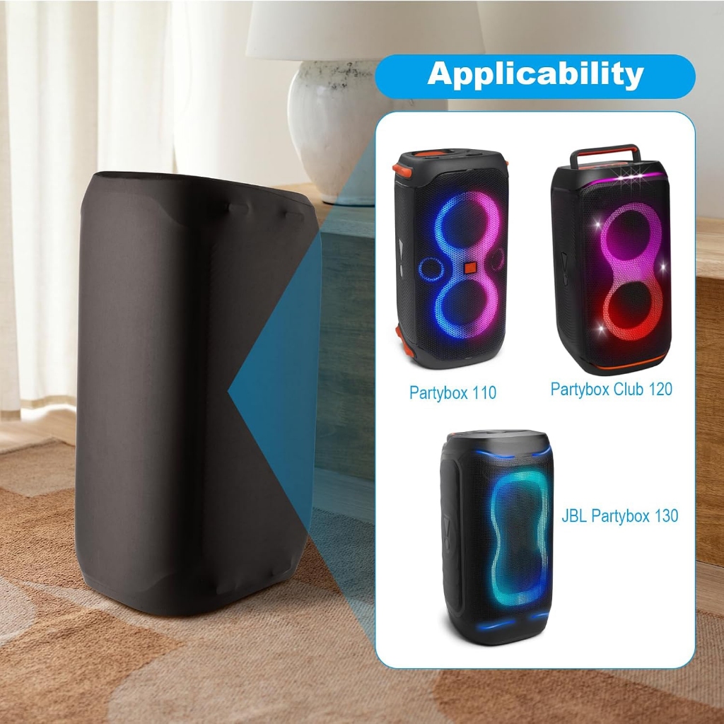 Ốp Chống Bụi Tương Thích Cho JBL PartyBox 110 / Club 120 / 130 - Loa Dự Tiệc Di Động, Vỏ Bảo Vệ w Vỏ
